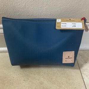 Jon Hart Blue Makeup Bag